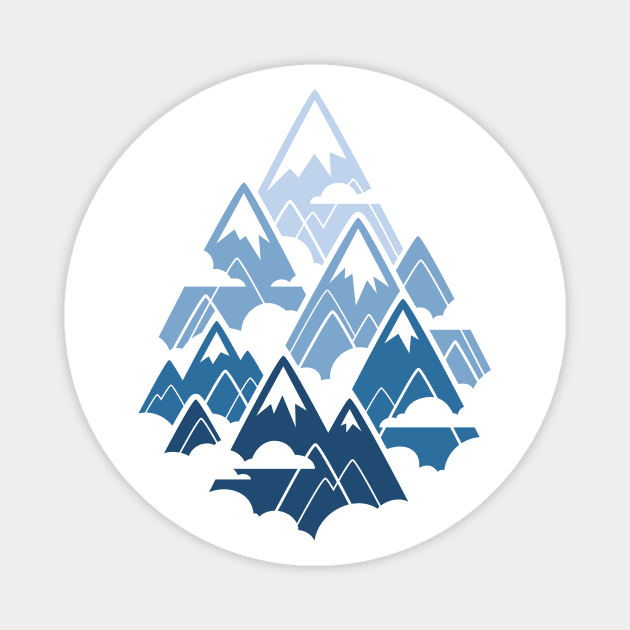 Misty Mountains Magnet by Waynem